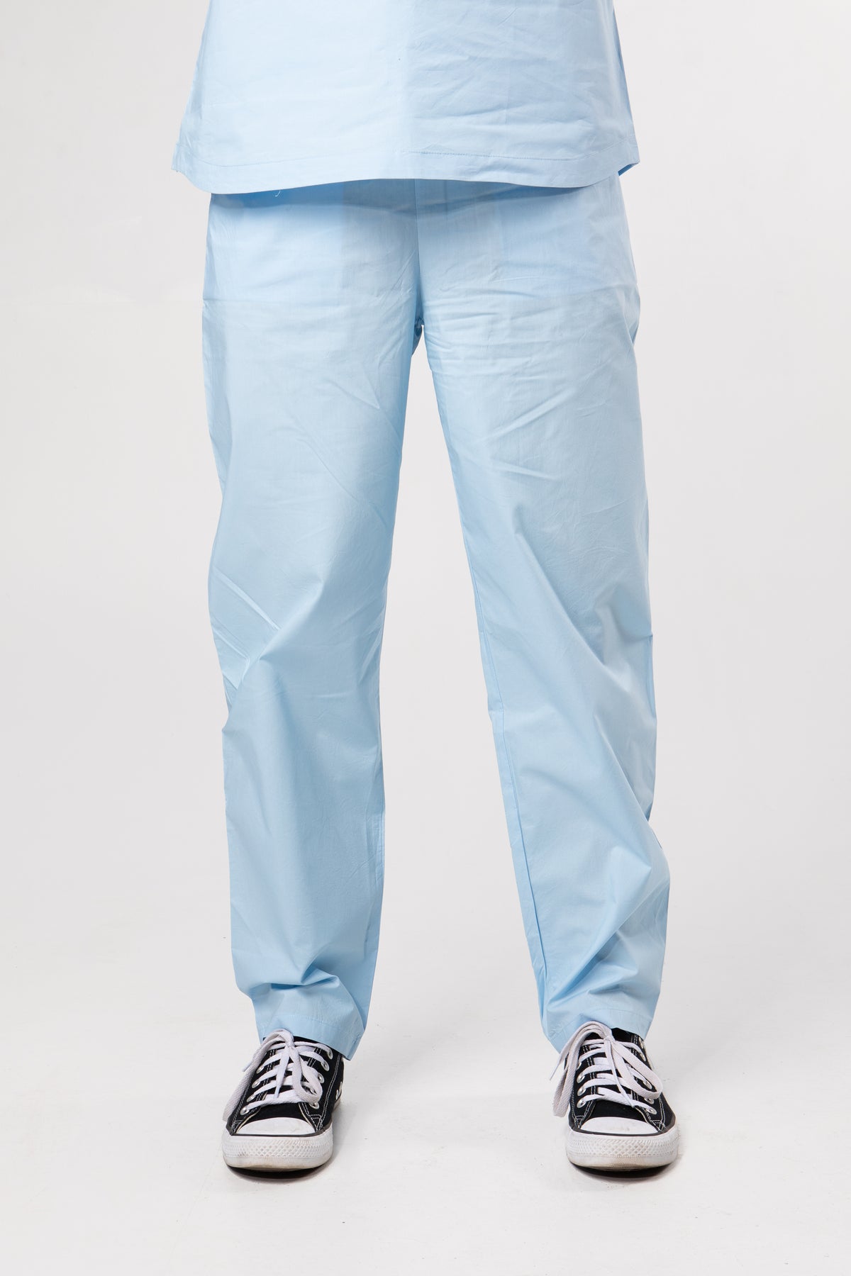 100% Organic Cotton Scrub Pants Ceil Blue