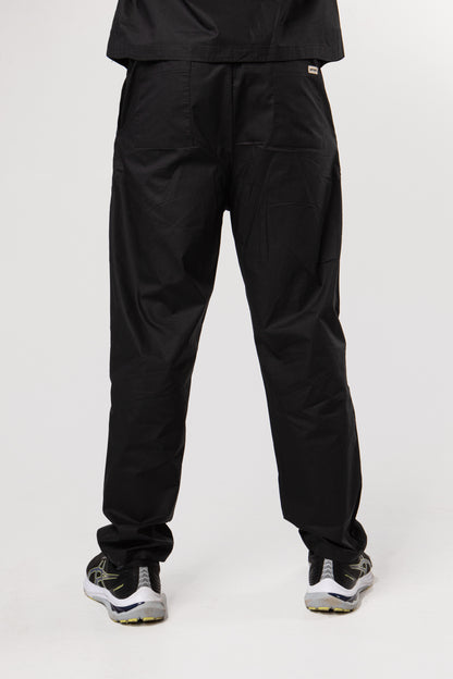 100% Organic Cotton Scrub Pants Black